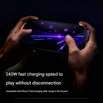 ⚡ MFi-Certified 2-in-1 Invisible Holder Charger | 240W Fast Charge 🔥