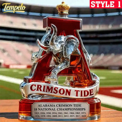 🔥 60% OFF Today – Alabama Crimson Tide 18× National Champs Whiskey Bottle