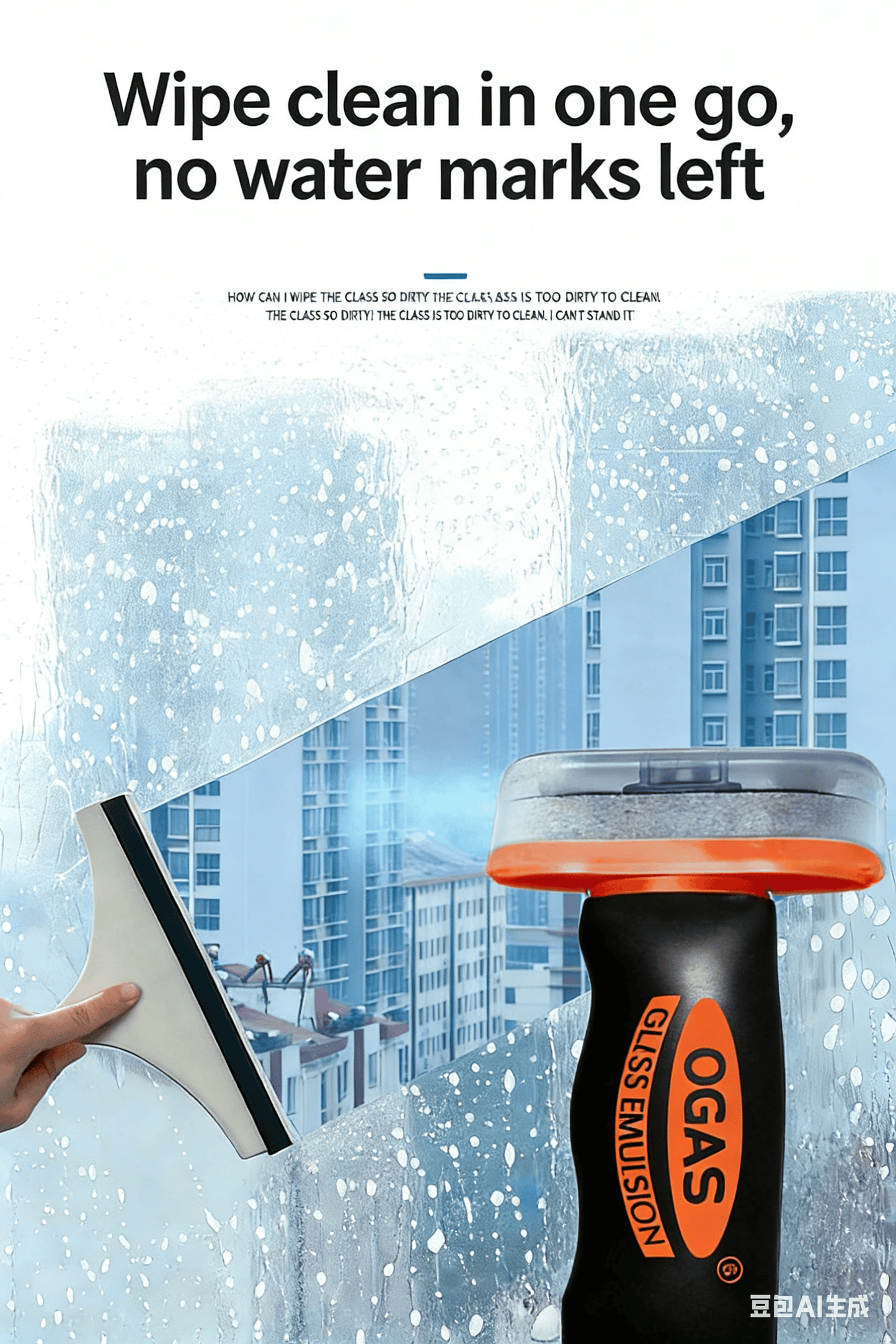 🚗🧼 Multi‐Surface Oil Film Cleaning Brush for Auto & Household Glass – Glass Cleaning Board