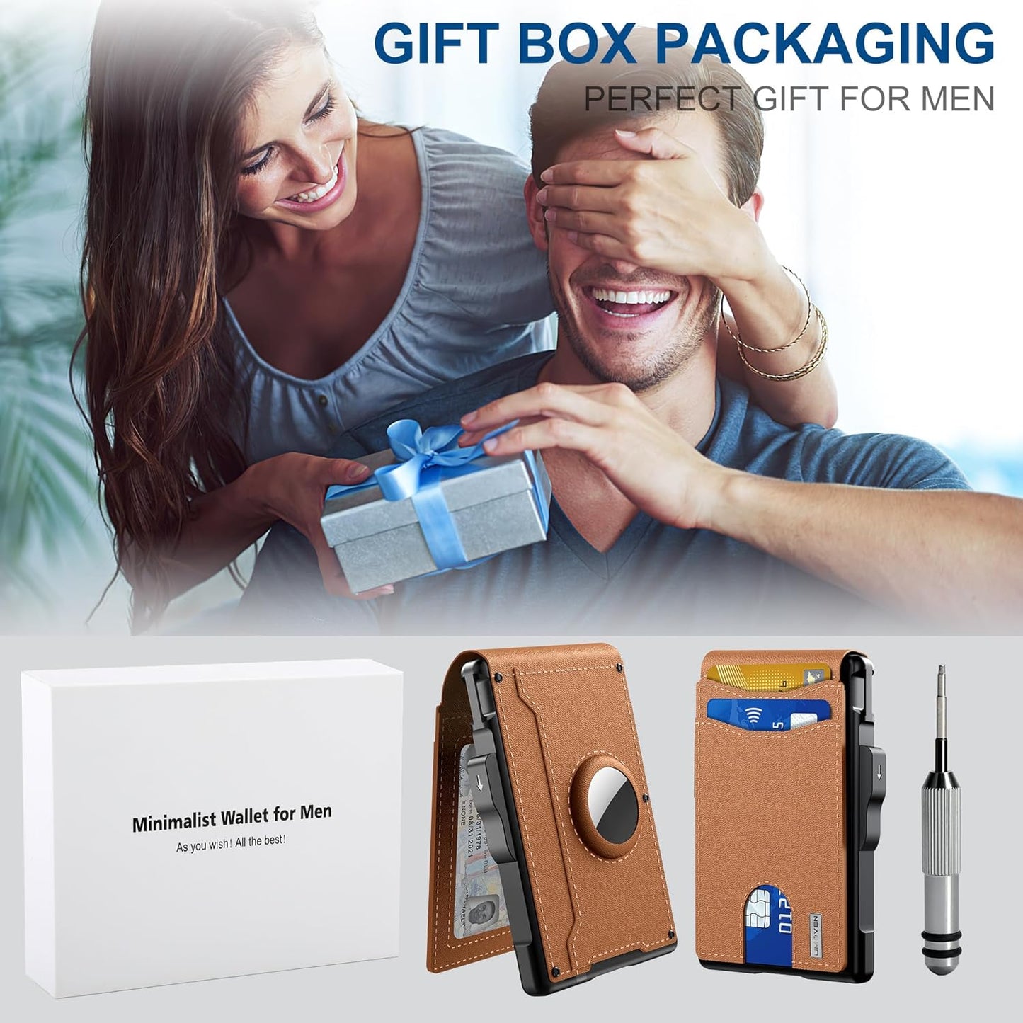 🎁Last Day 49% OFF✨AirTag Wallet for Men