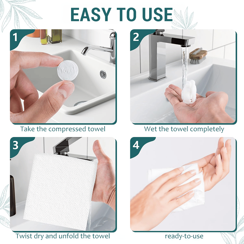 🔥✨Compressed Towel Tablets - 142% high-quality pure cotton