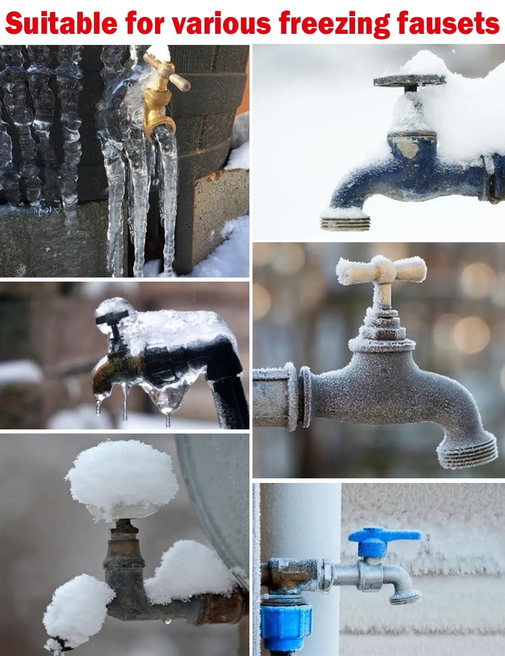 ⚡Last Day 49% OFF🔥Outdoor Faucet Covers for Winter(Set of 4)