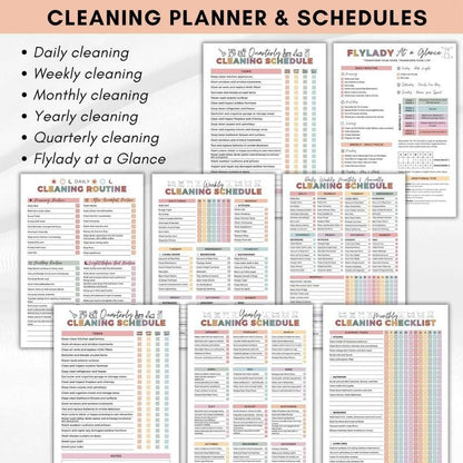 🔥🔥ADHD Cleaning & Organizing Toolkit - Chore Planner✔