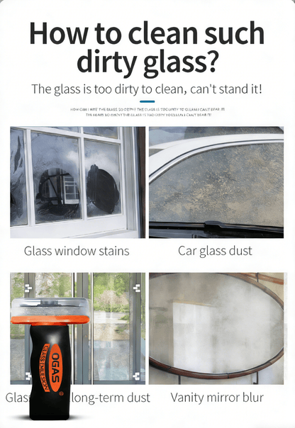 🚗🧼 Multi‐Surface Oil Film Cleaning Brush for Auto & Household Glass – Glass Cleaning Board