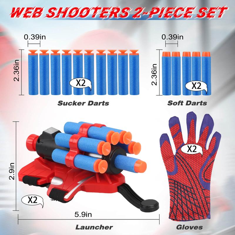 🎄Christmas Sales 49% OFF - Web Shooters Toy with Spider Glove Launcher(🚀Free VIP shipping for two pcs ! )