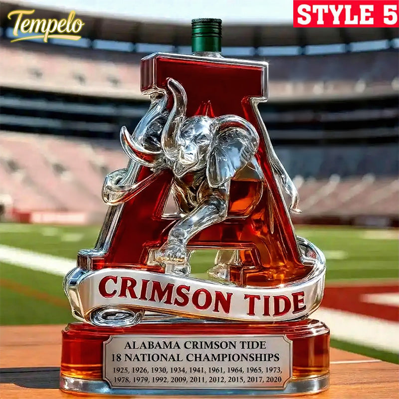 🔥 60% OFF Today – Alabama Crimson Tide 18× National Champs Whiskey Bottle