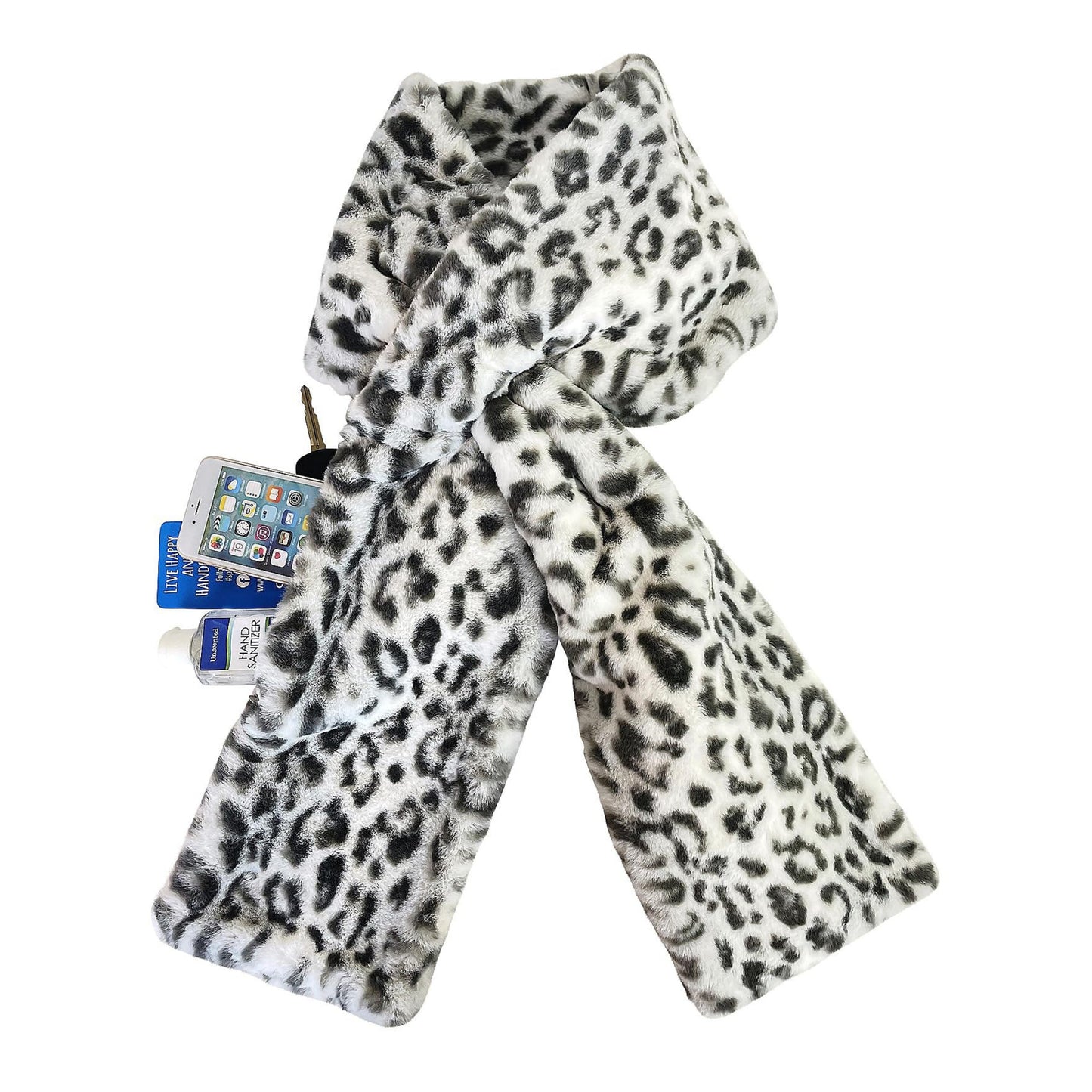 🧣✨Black Friday Big Promotion Save 50%🔥Faux Fur Scarf With Hidden Zipper Pocket