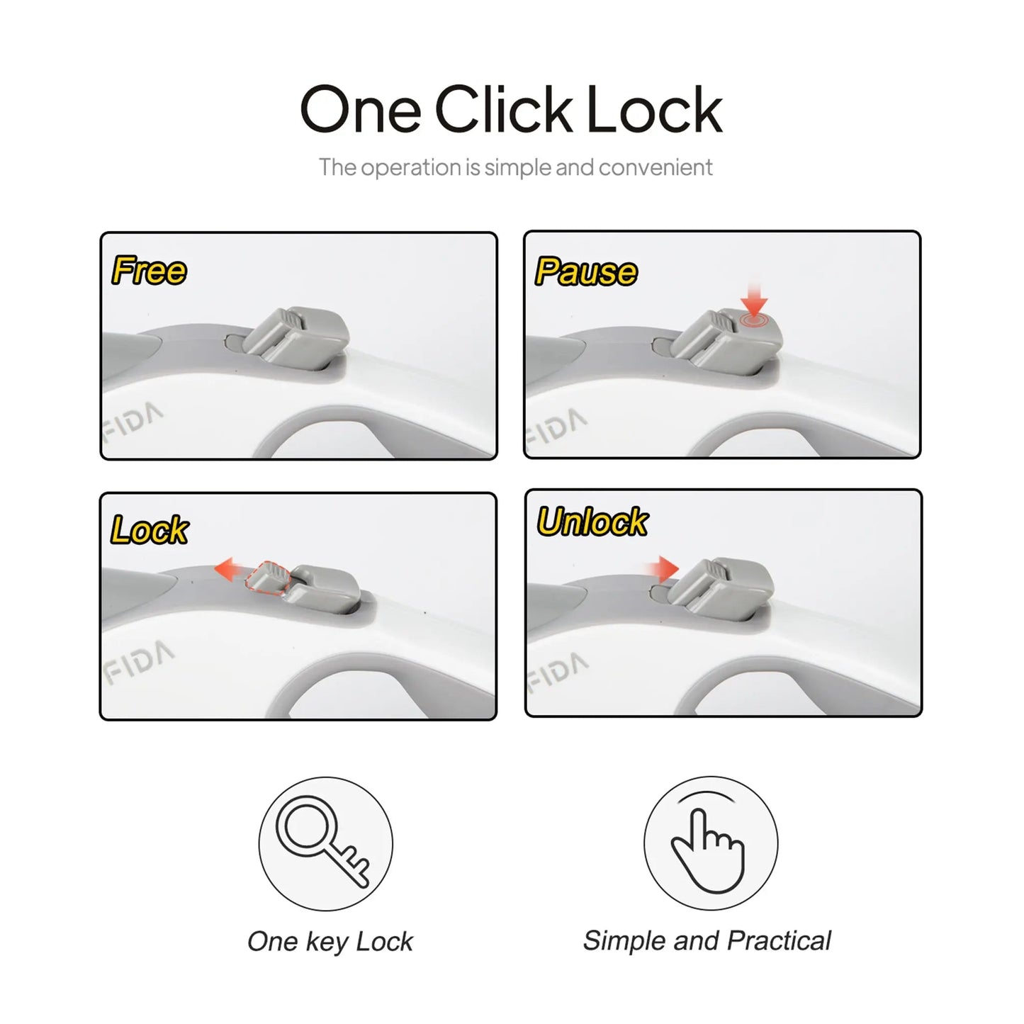 🔥 60% OFF Today! FIDA LED lighted retractable dog leash. Safer night walks.