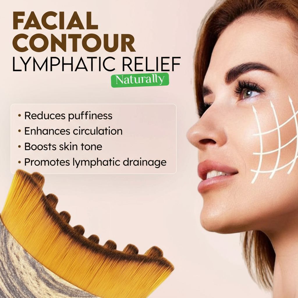 Lymphatic Face Brush — Instantly Reduce Puffiness & Sculpt Your Jawline