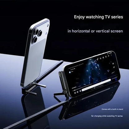 ⚡ MFi-Certified 2-in-1 Invisible Holder Charger | 240W Fast Charge 🔥