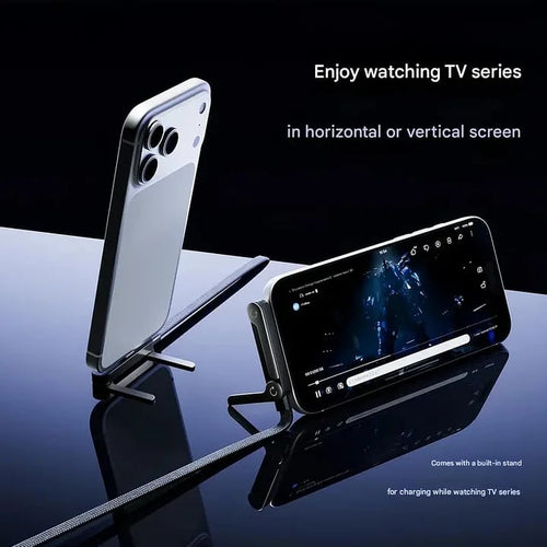 ⚡ MFi-Certified 2-in-1 Invisible Holder Charger | 240W Fast Charge 🔥