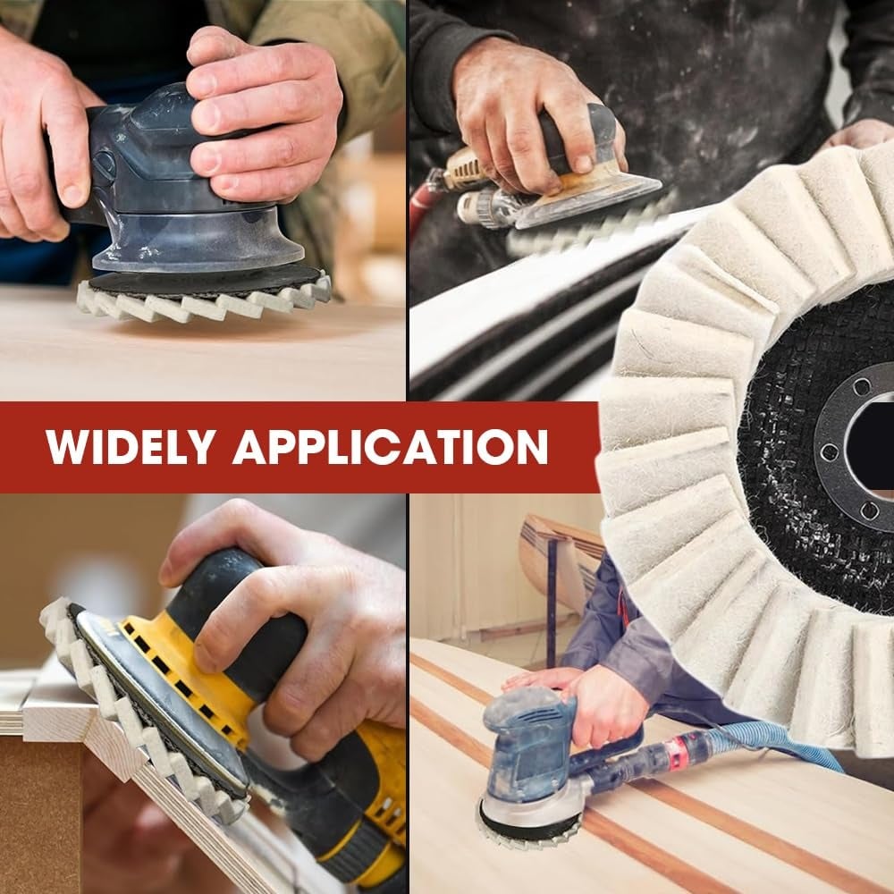 🔥 60% OFF Today! Wool felt polishing flap disc. Easy mirror finish.